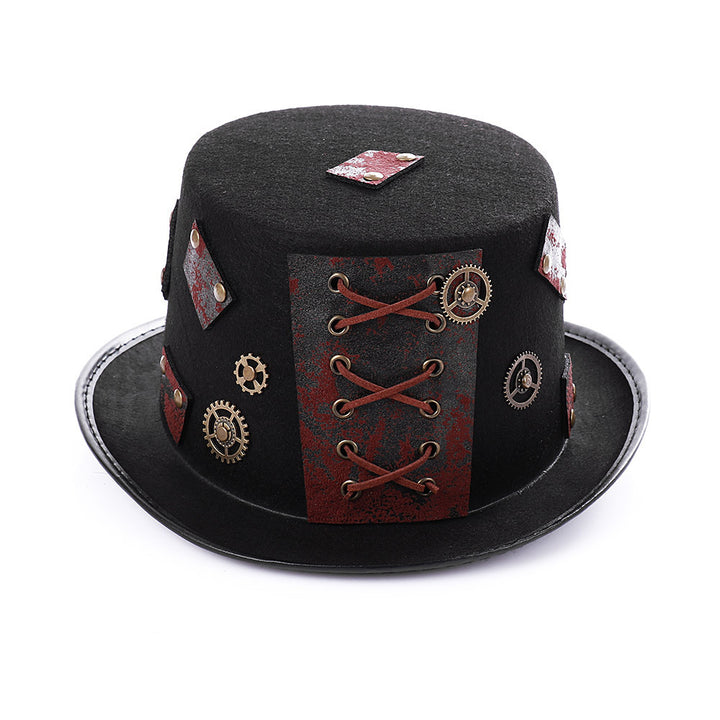 Halloween Hat - Heavy Metal Top Retro Gothic Steampunk
