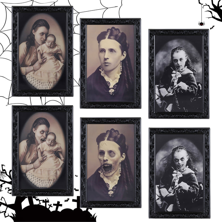 3D Haunting Frame - With Moving Face