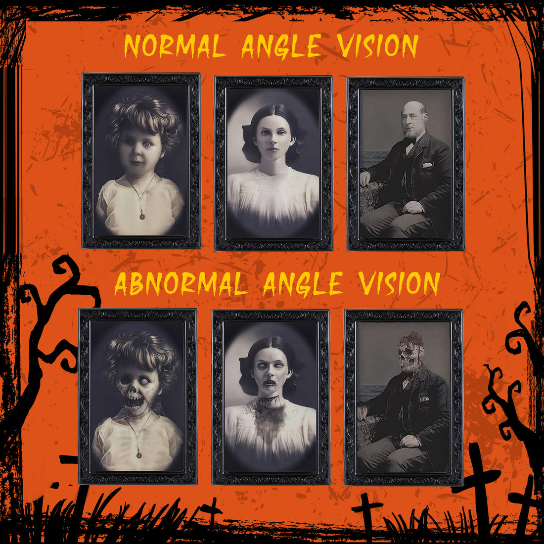 3D Haunting Frame - With Moving Face