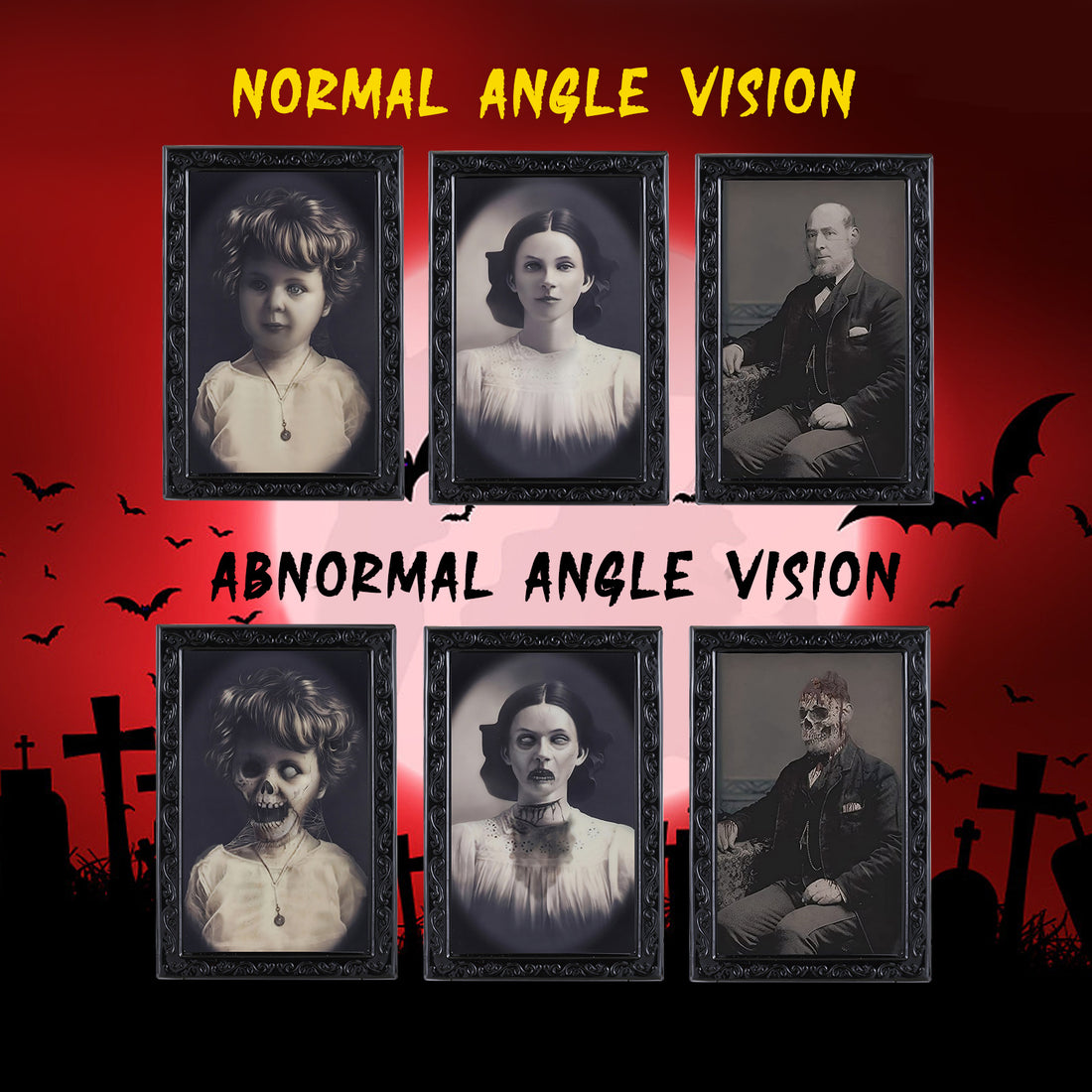 3D Haunting Frame - With Moving Face