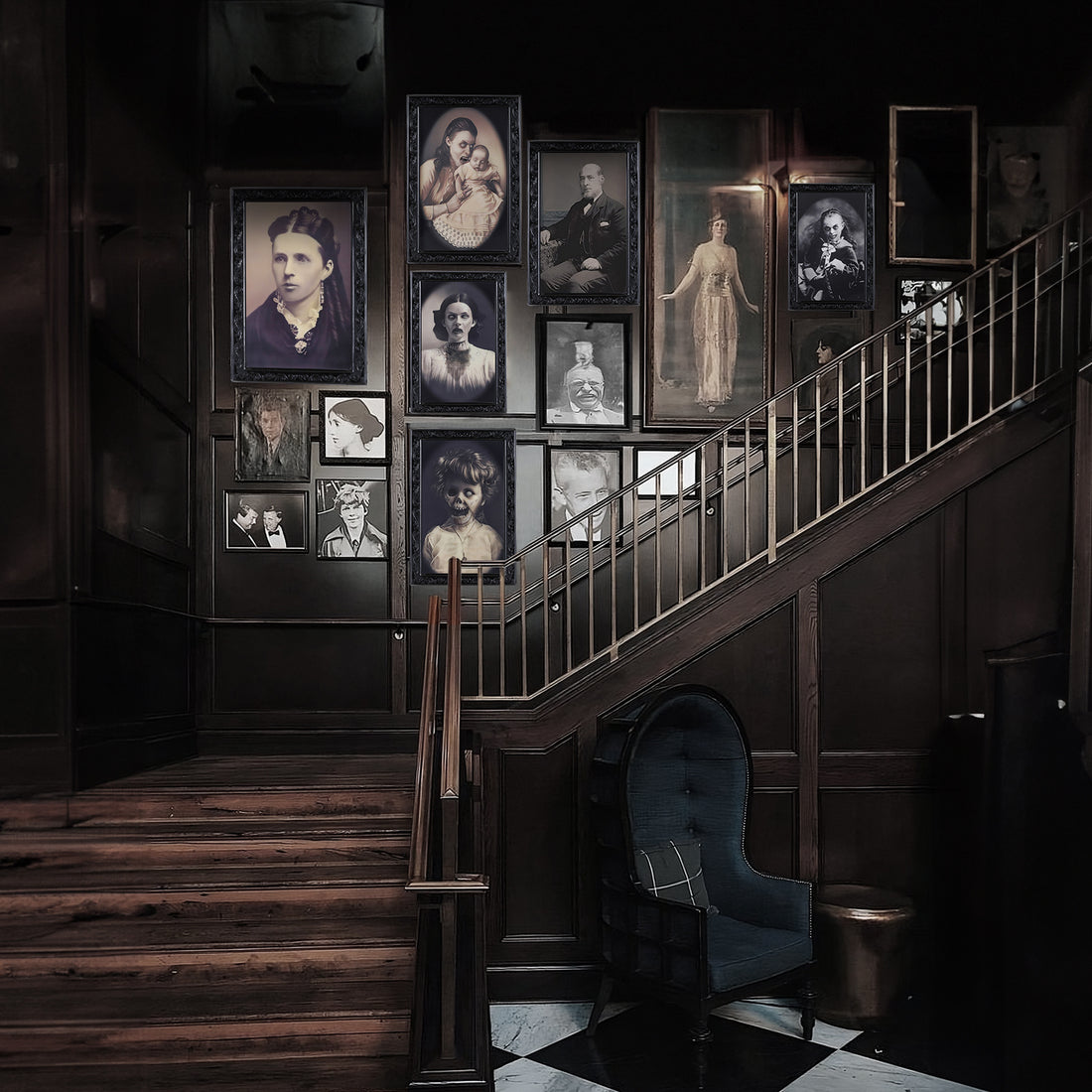 3D Haunting Frame - With Moving Face