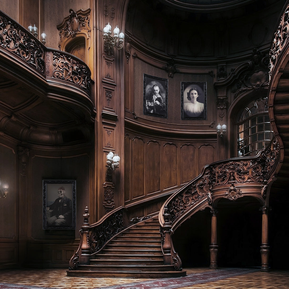 3D Haunting Frame - With Moving Face