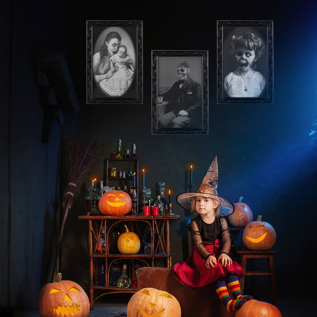3D Haunting Frame - With Moving Face