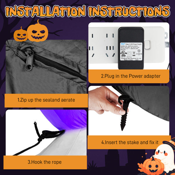 Stackable Halloween Headband - 8.2ft + 7 LED Lights