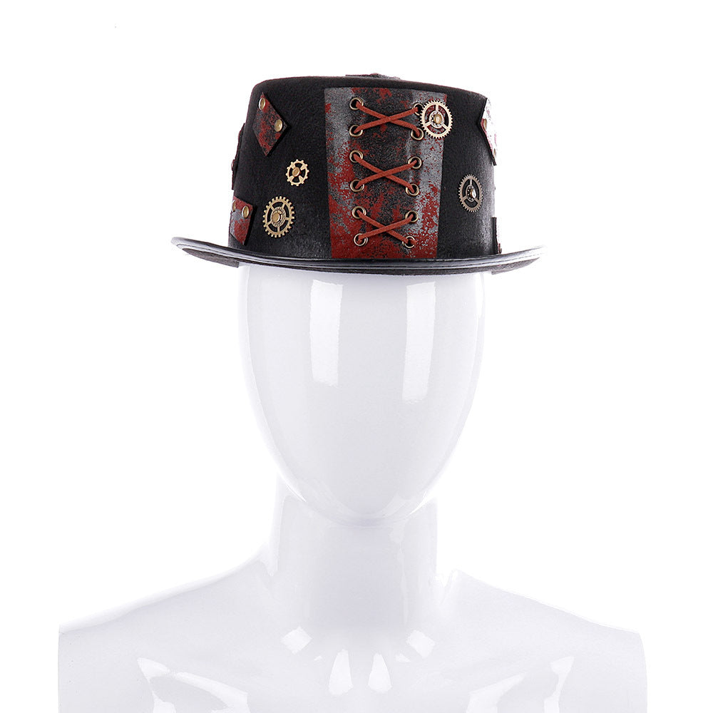 Halloween Hat - Heavy Metal Top Retro Gothic Steampunk