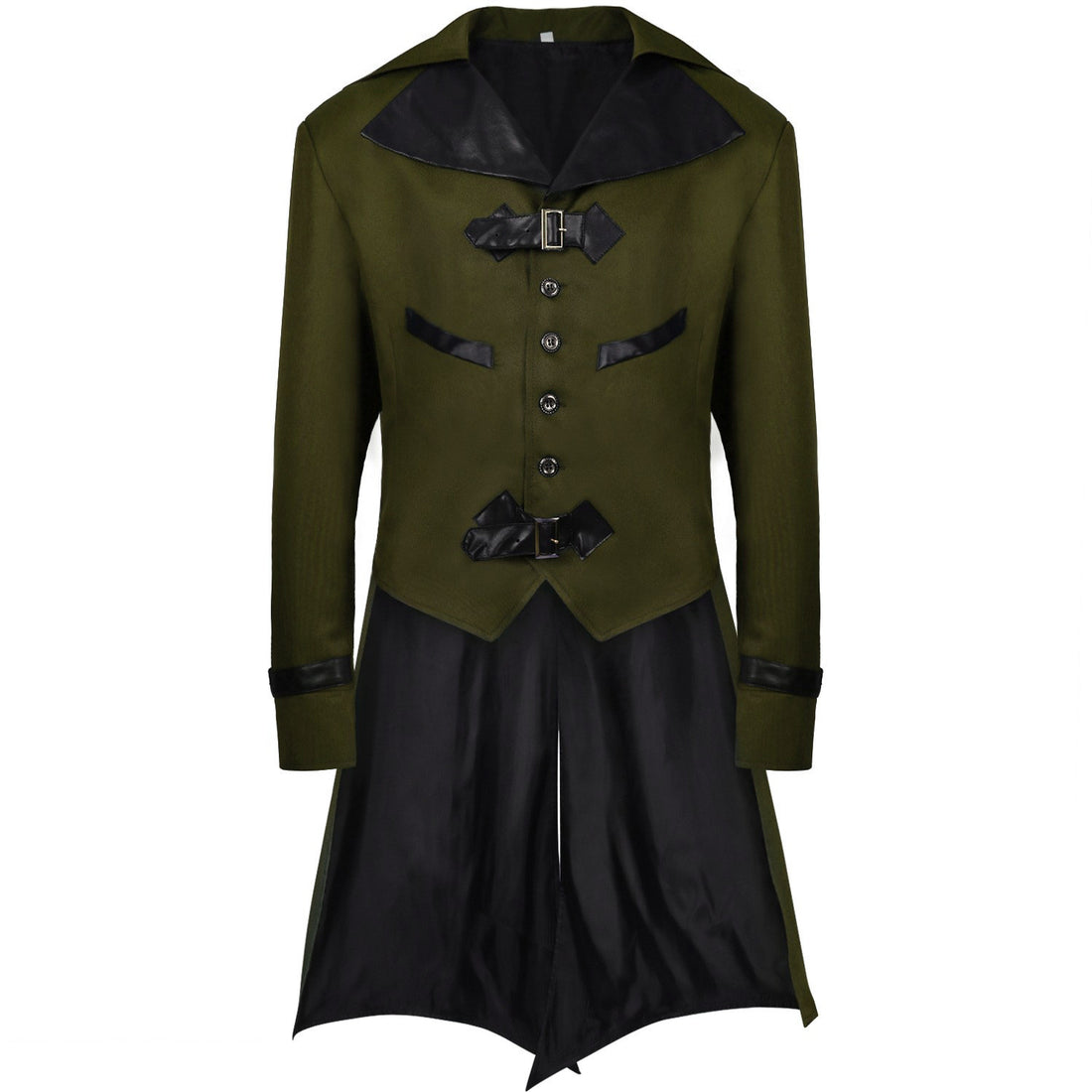 Gothic Punk Coat with Tail