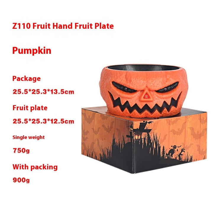 Evil Pumpkin Bowl for Halloween Candy