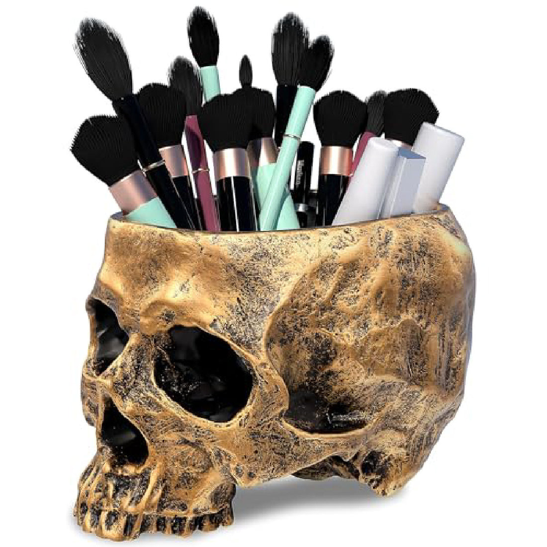 Resin Skull Vase for Halloween