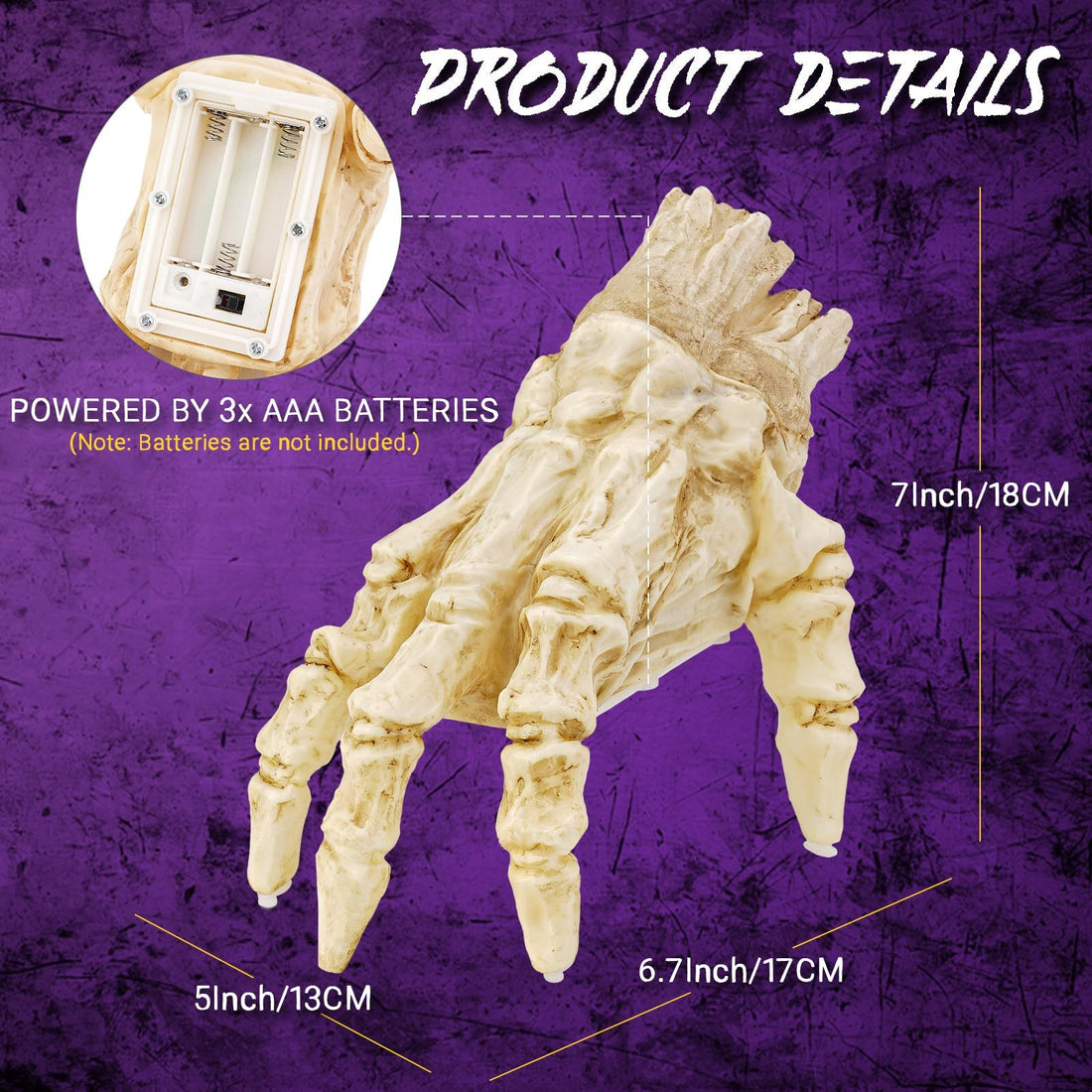 Zombie Hand with Scary Sound - Electric with Induction