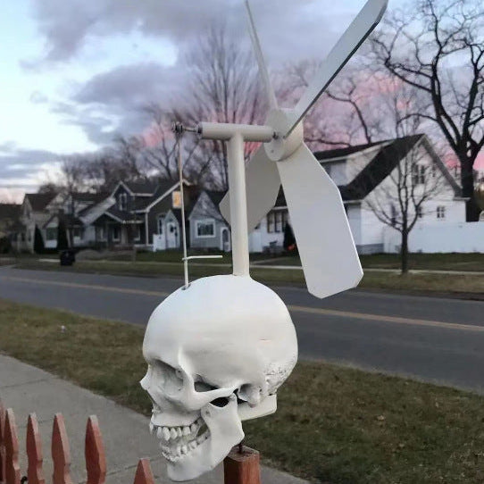Spinning Skull Head Windmill