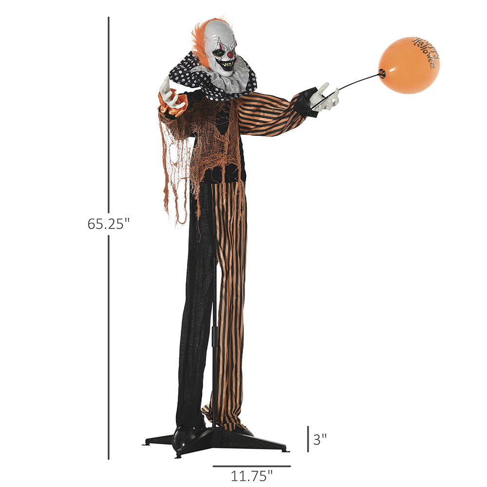 Talking Circus Clown with Sound and Motion Activation - 65 inches