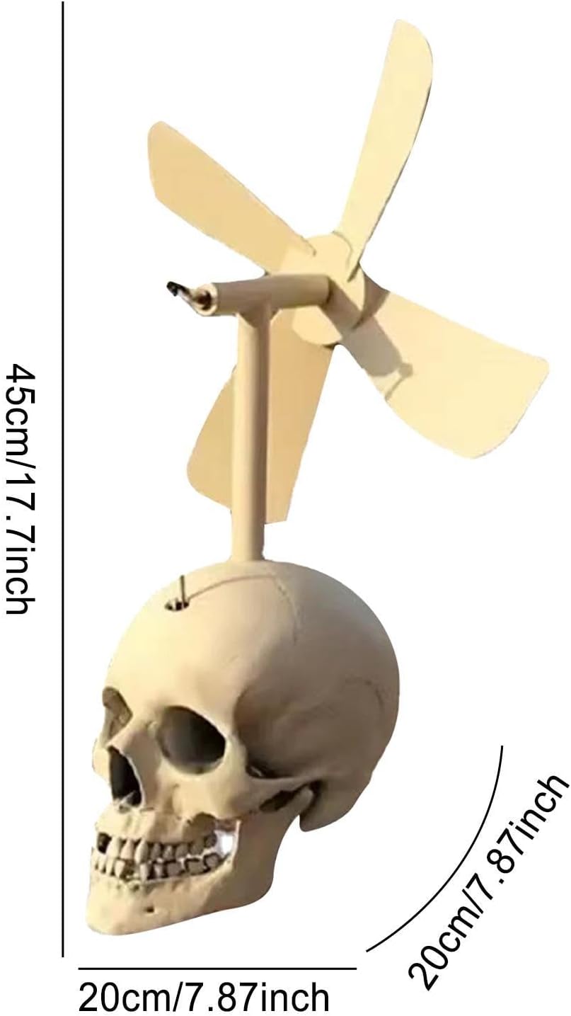 Spinning Skull Head Windmill