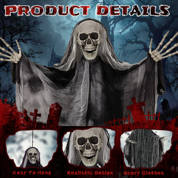 3 Pieces of hanging Ghost Skeletons