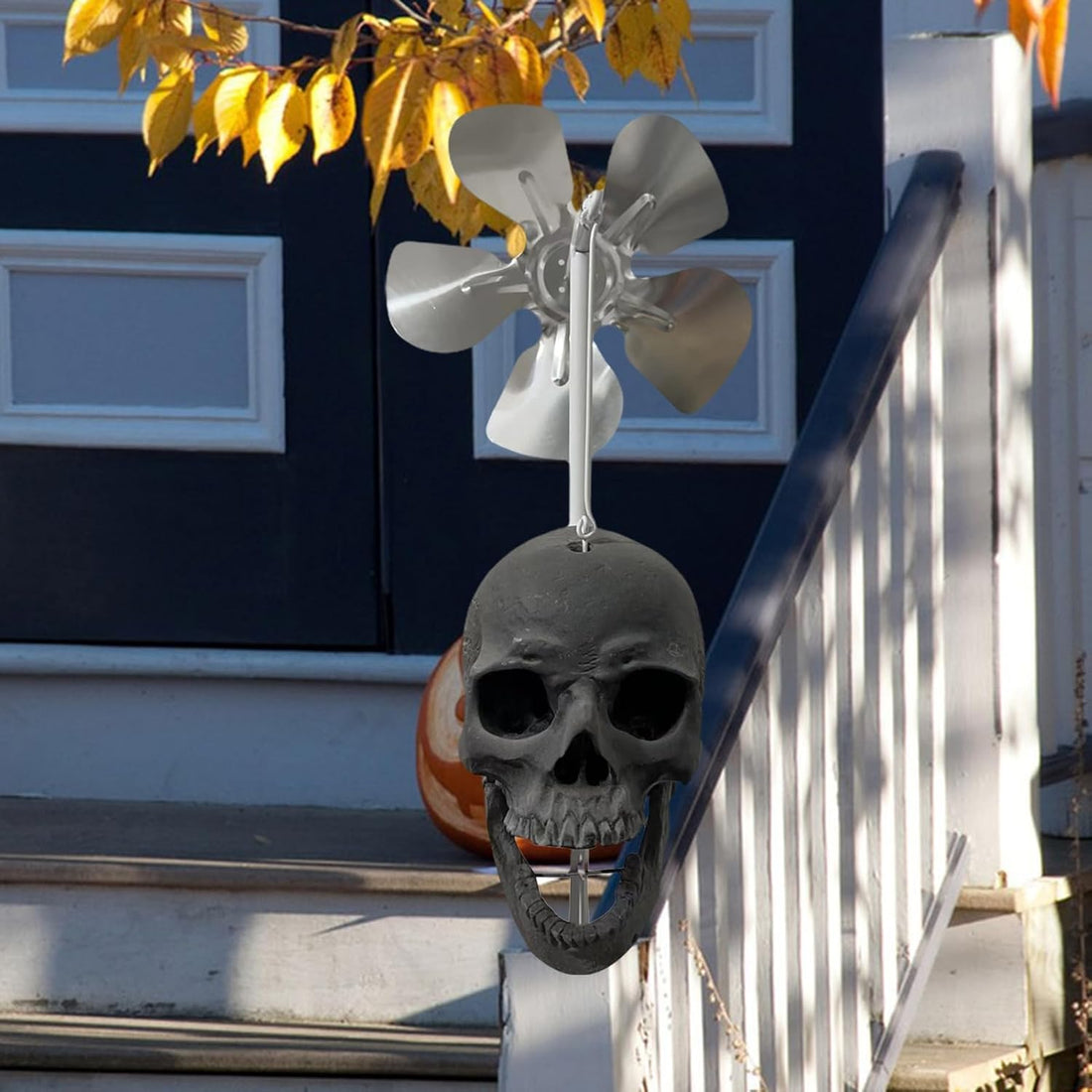 Spinning Skull Head Windmill