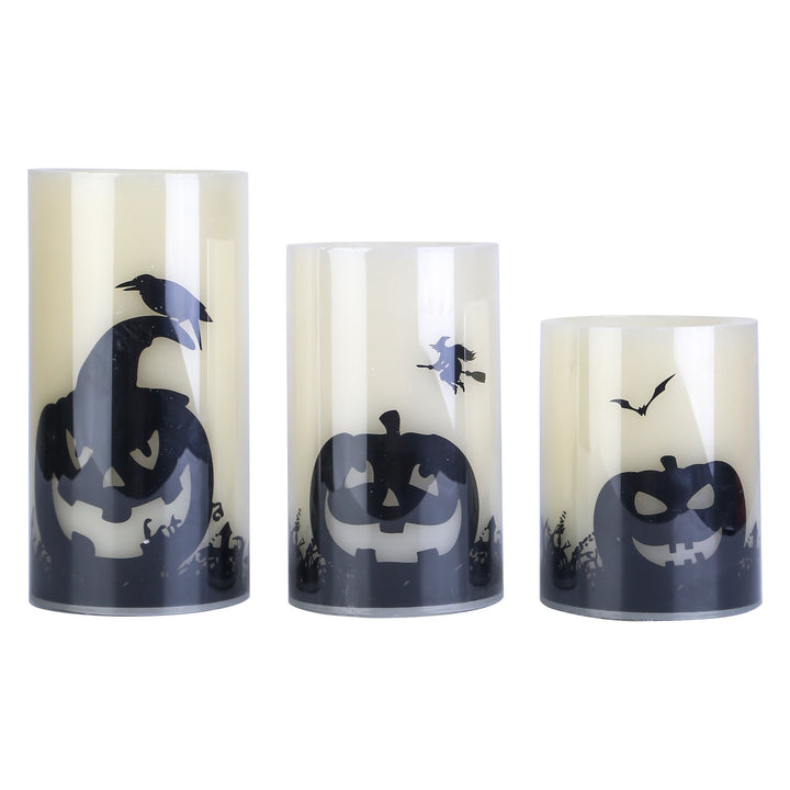 Pack of 3 flameless candles - With timer