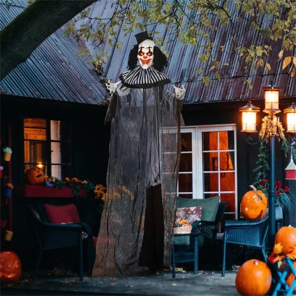 ItiTon - 6ft Outdoor Halloween Decoration - Animatronic Clown