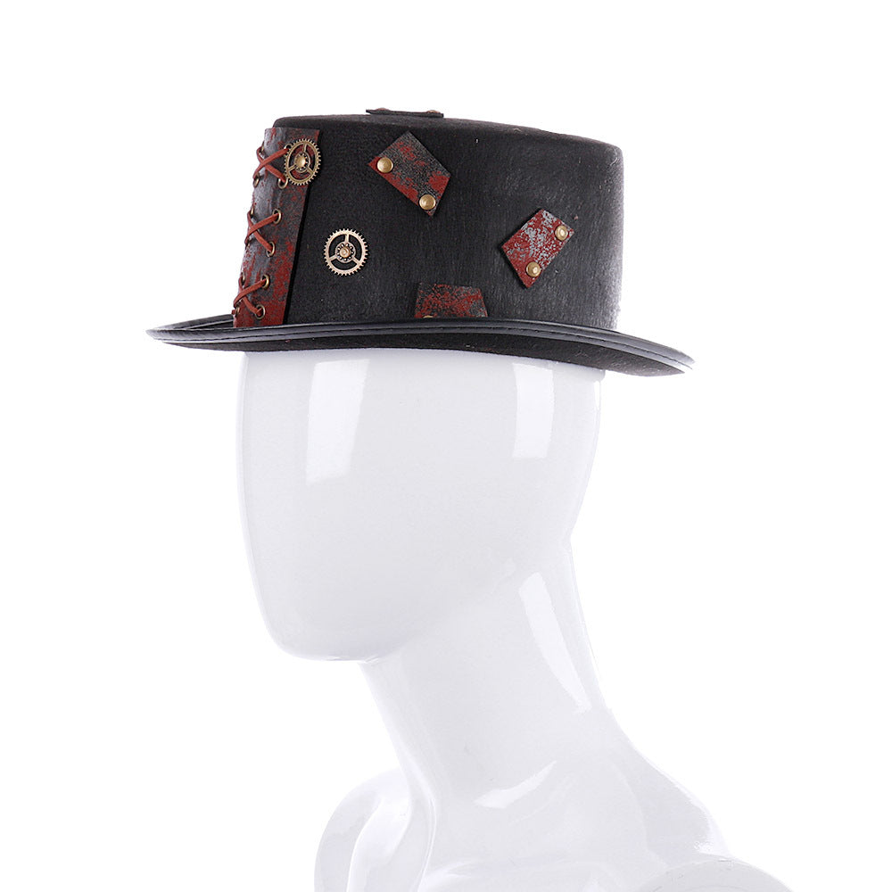 Halloween Hat - Heavy Metal Top Retro Gothic Steampunk