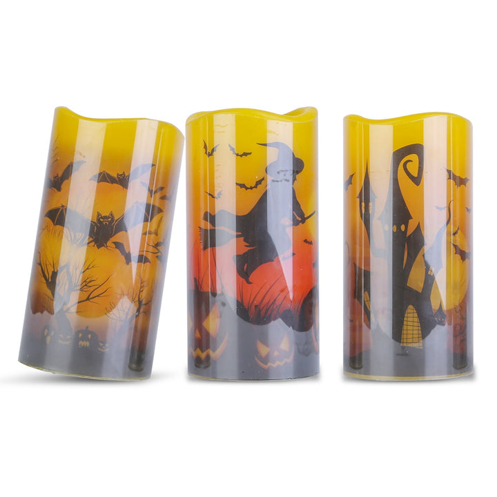 Pack of 3 flameless candles - With timer