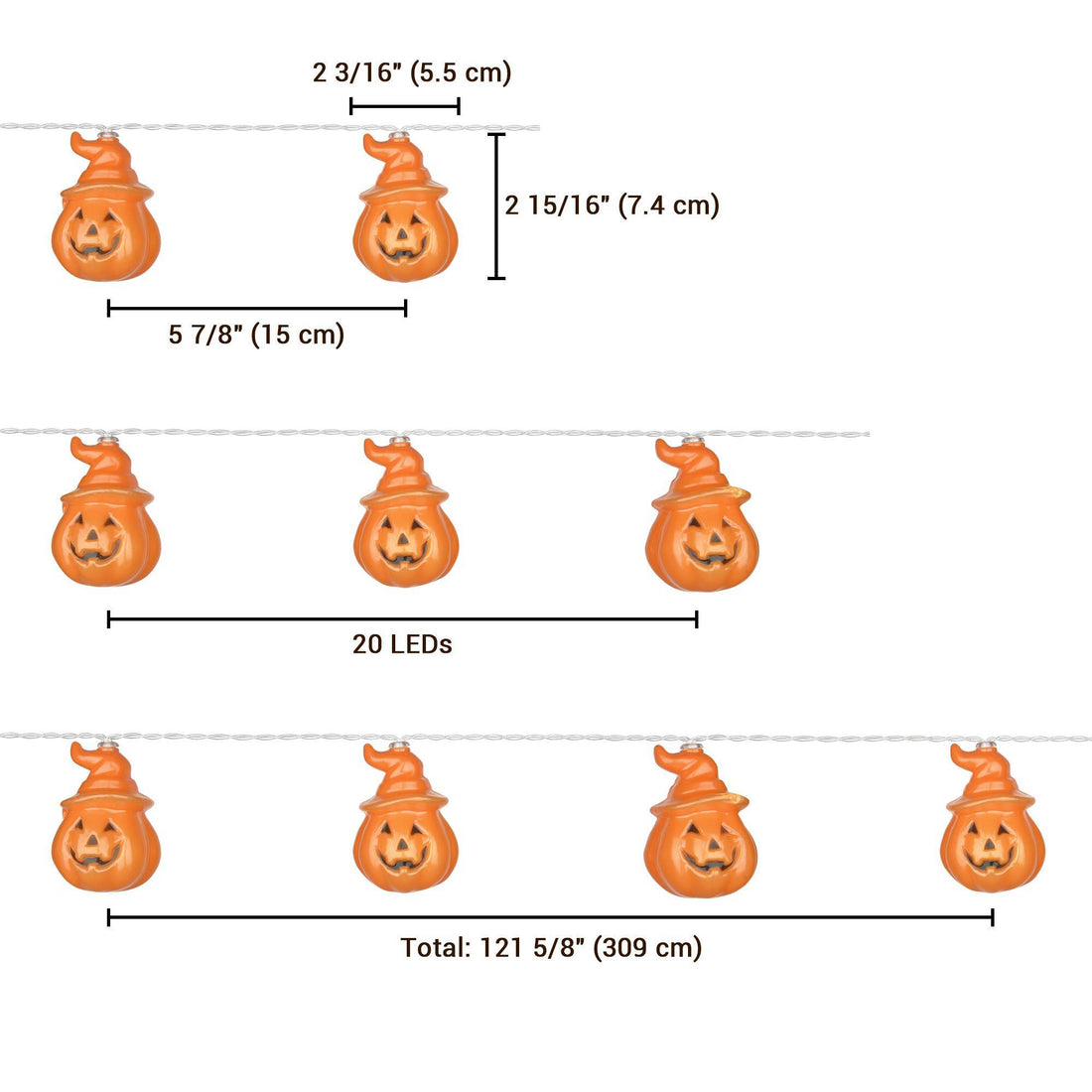 Halloween String Lights - Pumpkin