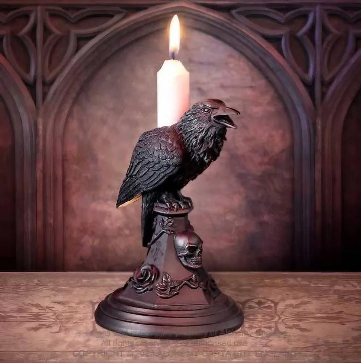 Gothic Halloween Candle Holder Ornament