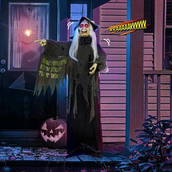 Red Eye Witch with Vibration and Voice Control - 6ft