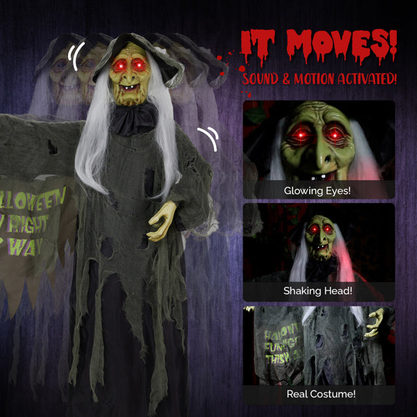 Red Eye Witch with Vibration and Voice Control - 6ft