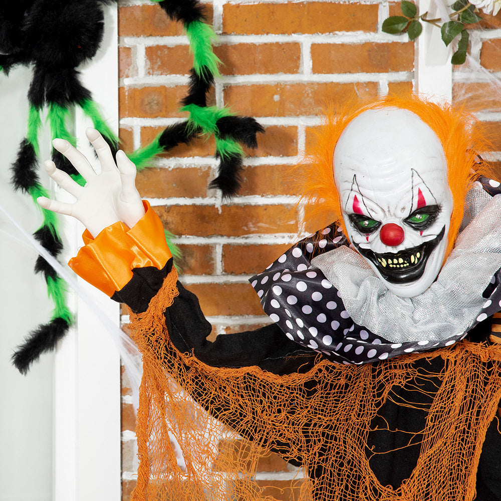 Talking Circus Clown with Sound and Motion Activation - 65 inches