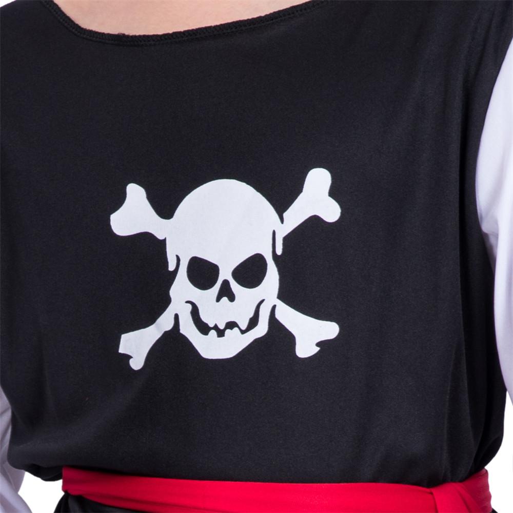 Halloween Cosplay Pirate Skull Boy Costume