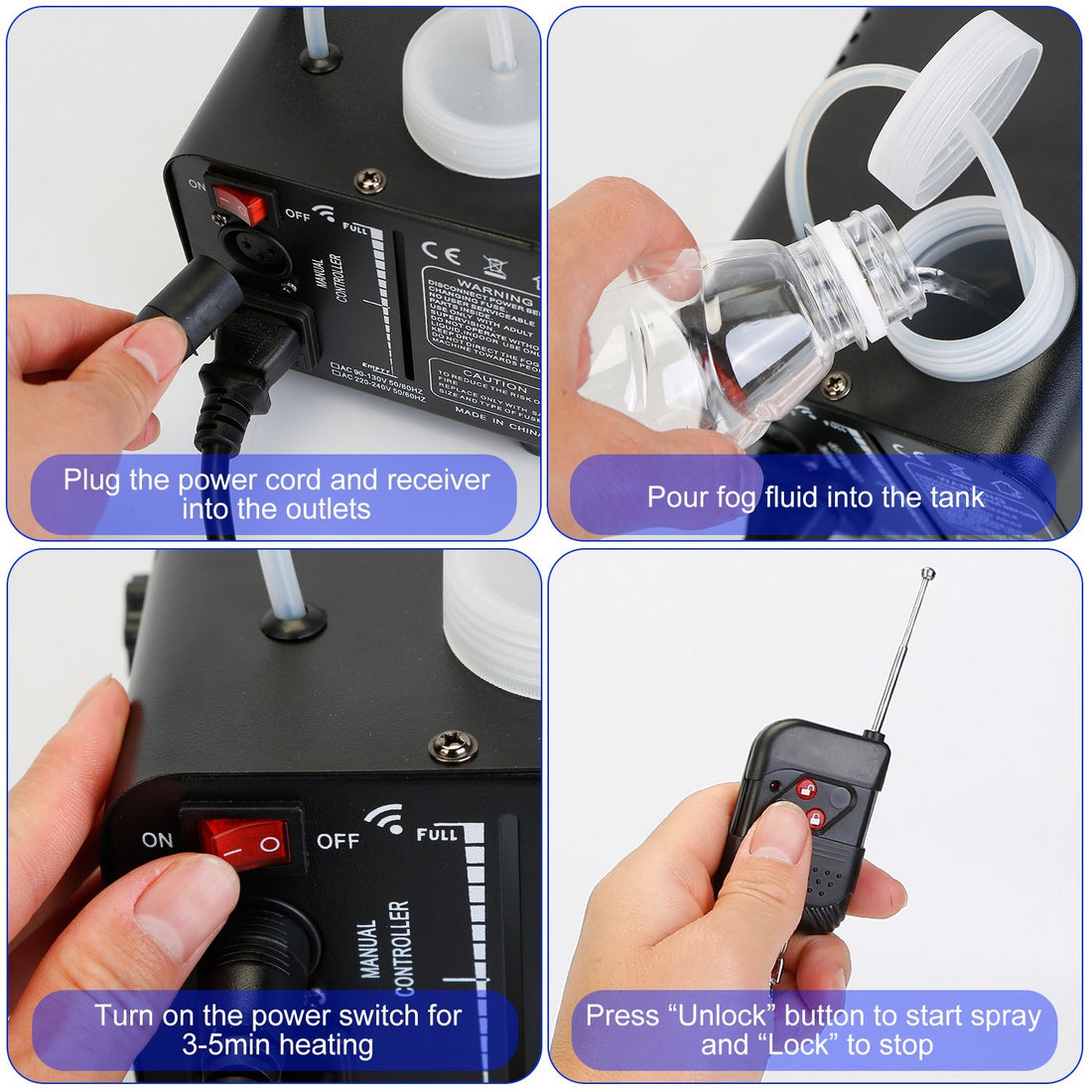 3 Color LED Fog Machine - 400W