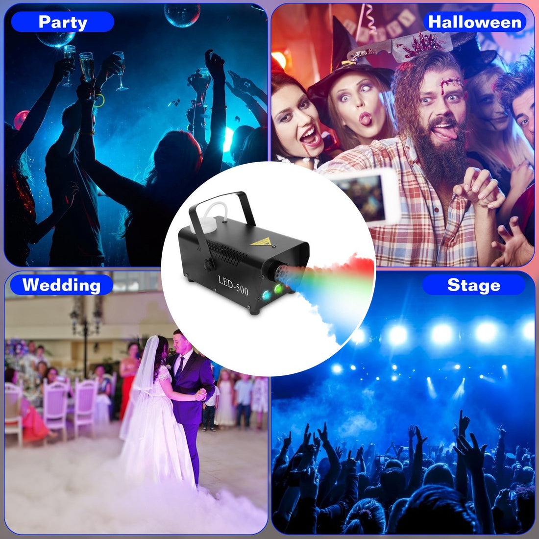3 Color LED Fog Machine - 400W