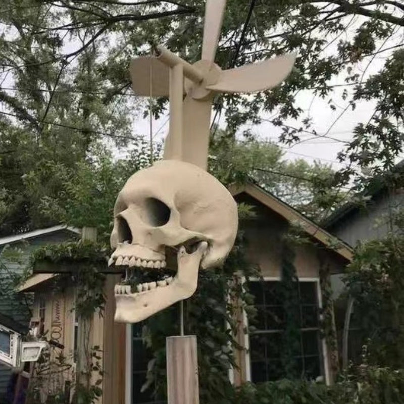 Spinning Skull Head Windmill